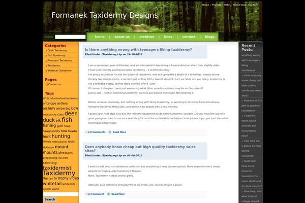 WordPress website example screenshot