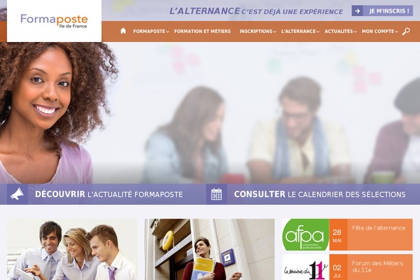 formaposte-iledefrance.fr site used Genesis-bootstrap