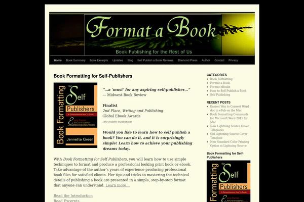 Twenty Ten theme site design template sample