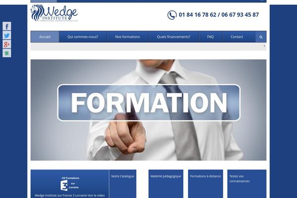 formation-diagnostics-immobiliers.com site used Wedge