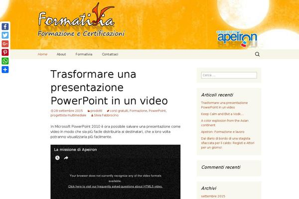 Twenty Thirteen theme site design template sample