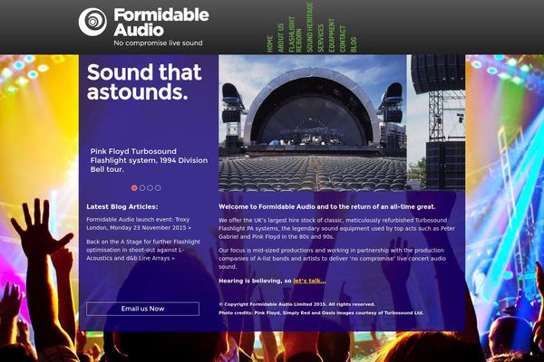 formidableaudio.com site used Formidable
