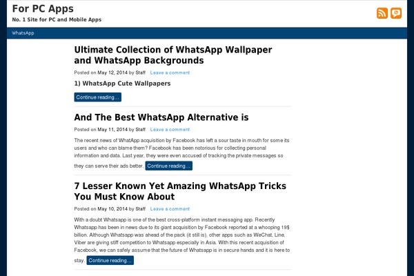 WordPress website example screenshot
