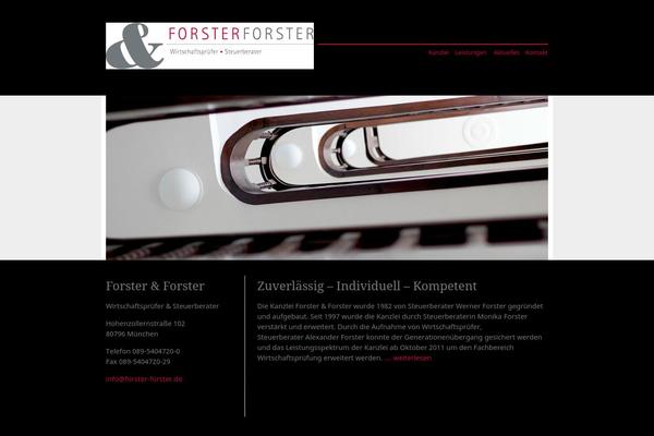 forster theme websites examples