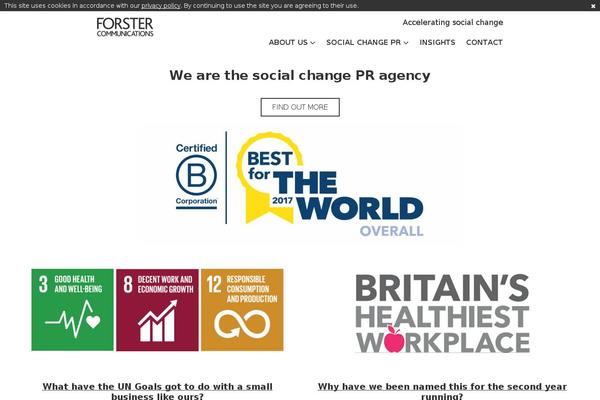 forster.co.uk site used Forster