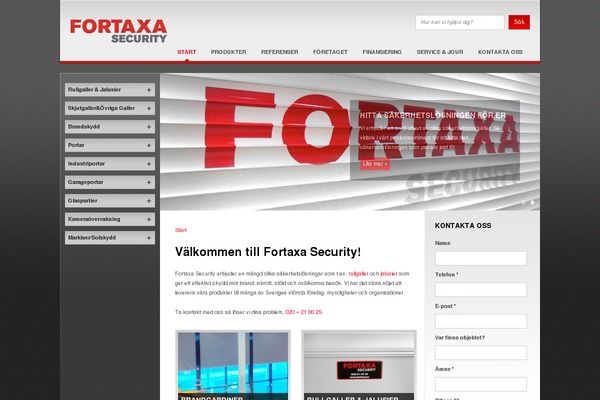 fortaxa.se site used Fortaxa-2012