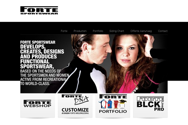 Forte theme site design template sample
