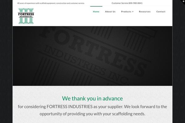 fortressindustriesinc.com site used X | The Theme