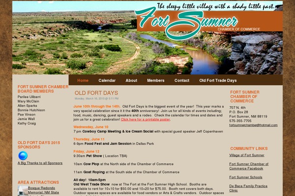 fortsumnerchamber.com site used Theme1081