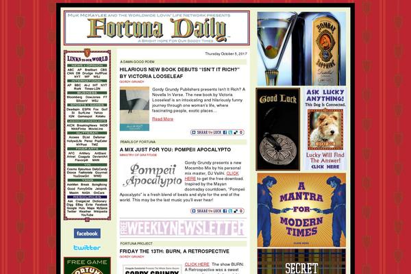 fortunadaily.com site used Lucky