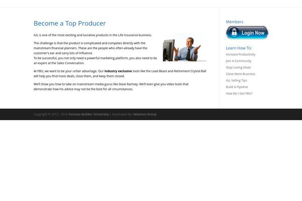 Divi theme site design template sample