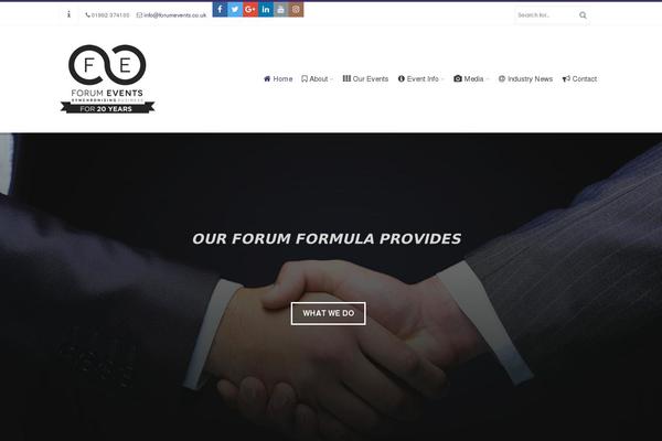 forumevents.co.uk site used Fe