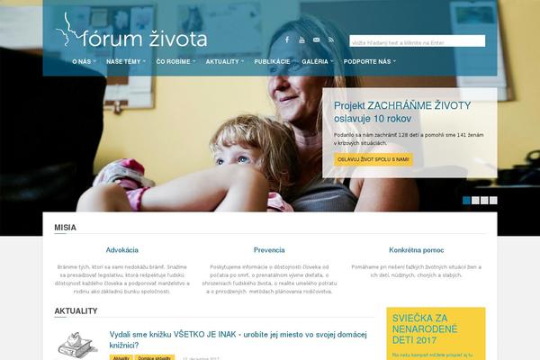 forumzivota.sk site used Asting-child