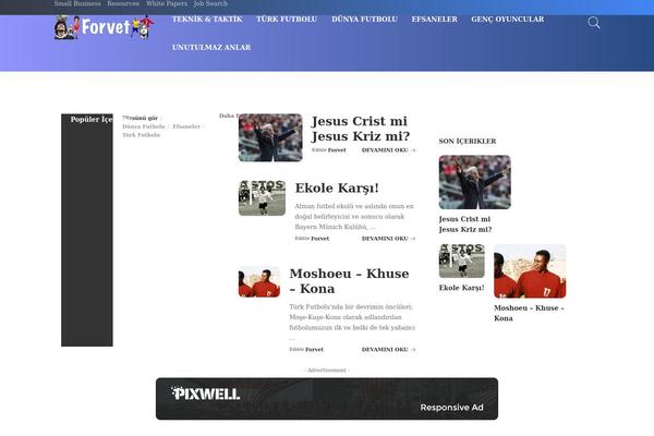 Pixwell theme site design template sample