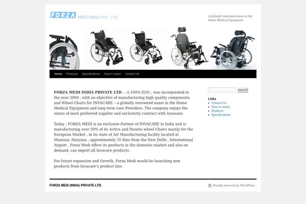 Twenty Ten theme site design template sample