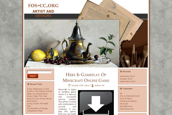 WordPress website example screenshot