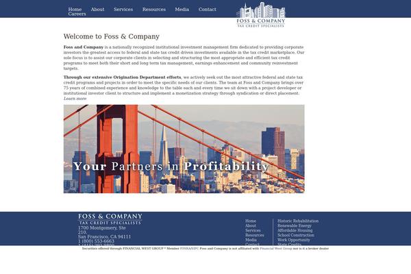 WordPress website example screenshot