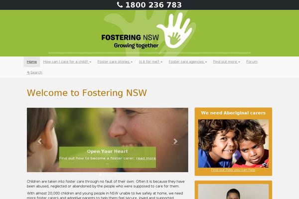 fosteringnsw.com.au site used Definite Lite