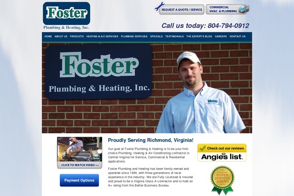 Foster theme site design template sample