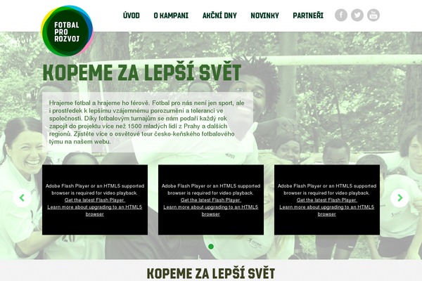 fotbalprorozvoj.org site used Fotbal