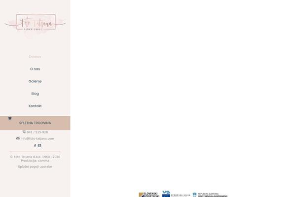 The7 Child theme site design template sample