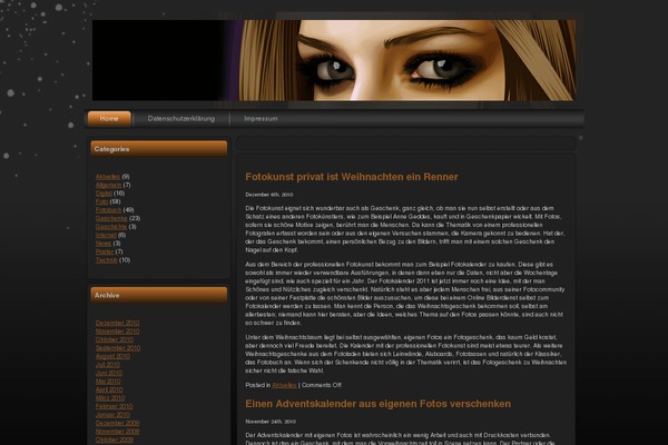 WordPress website example screenshot