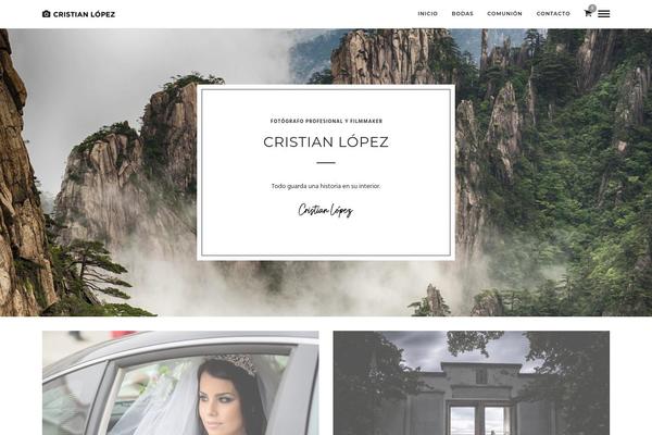 Photography theme site design template sample