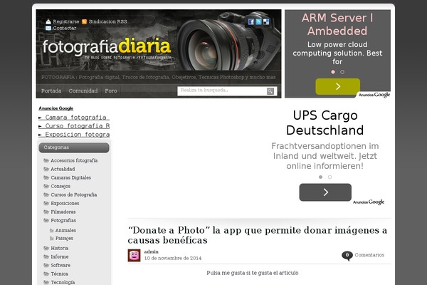 fotografiadiaria.com site used Tecnologia