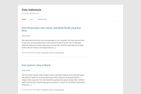 Twenty Twelve theme site design template sample