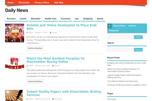 MesoColumn theme site design template sample