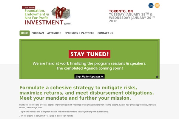 foundationendowment.ca site used Idconference