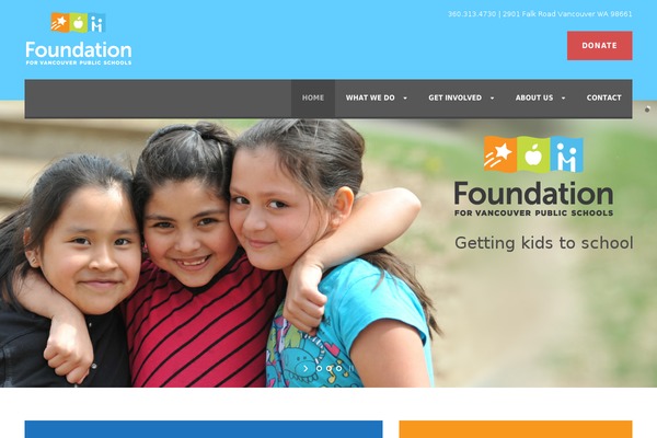 foundationforvps.org site used Charity Hub v1.05