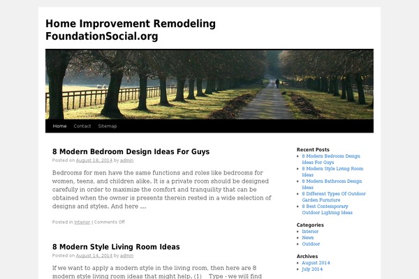 WordPress website example screenshot