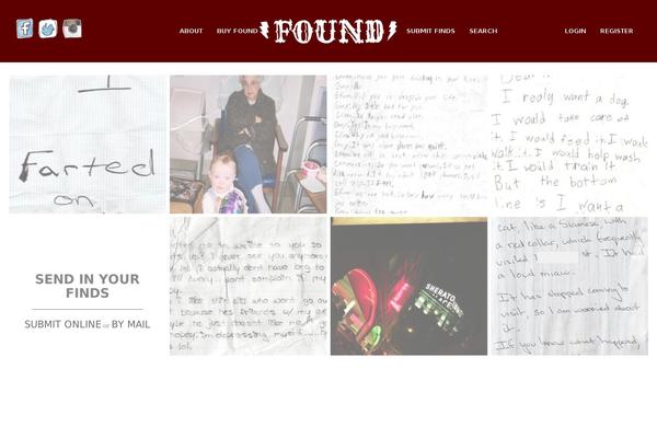 foundmagazine.com site used Found