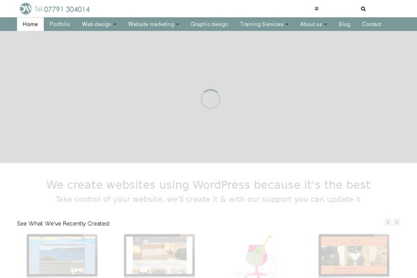 WordPress website example screenshot
