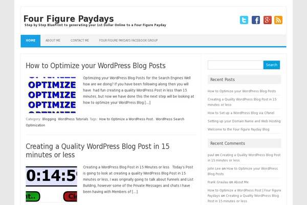 Iconic One theme site design template sample