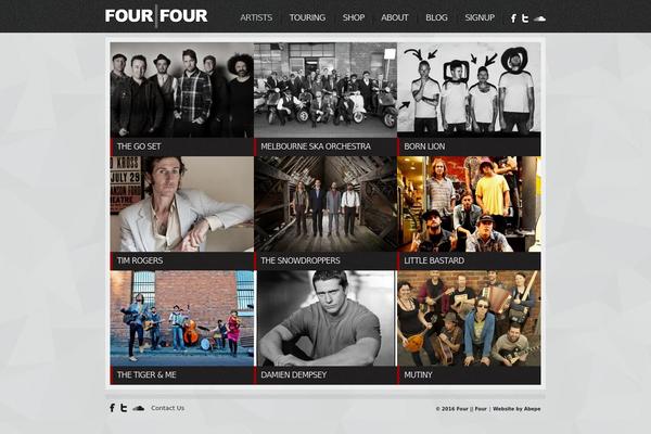 fourfourmusic.com site used Fourfour