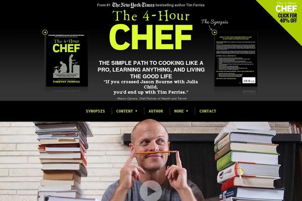 fourhourchef.com site used Fourhourchef