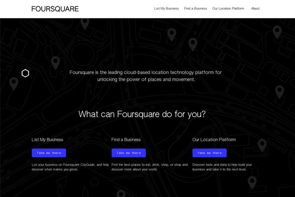 foursquare.com site used Foursquare-child