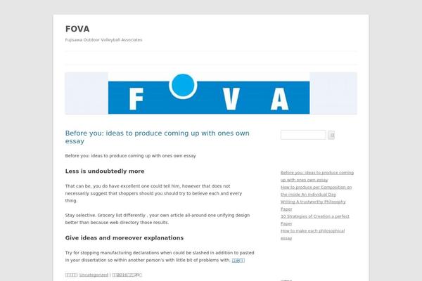 WordPress website example screenshot