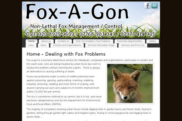 fox-a-gon.co.uk site used Fox-mantra