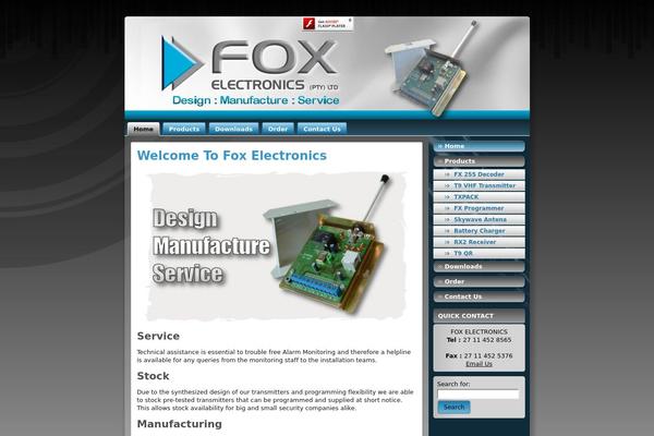 foxelectronics.info site used Wptheme2