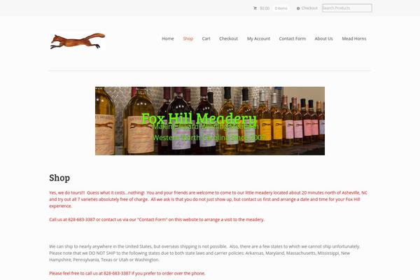 WordPress website example screenshot