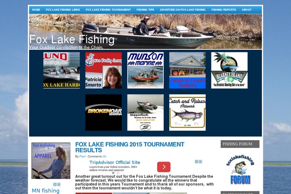 foxlakefishing.com site used Flexx Blue