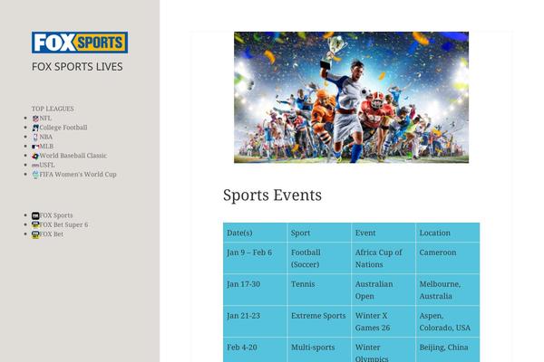 WordPress website example screenshot