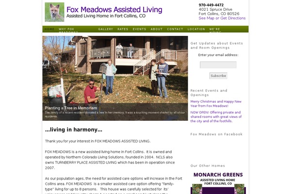 foxmeadowsassistedliving.com site used Thesis 1.8