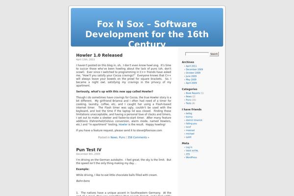 WordPress website example screenshot