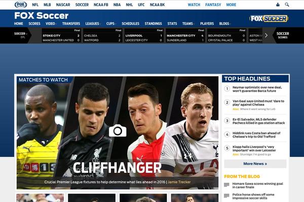 foxsoccer.com site used Foxsports