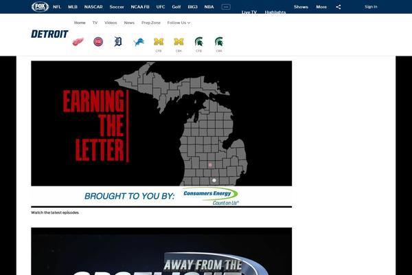 foxsportsdetroit.com site used Foxsports