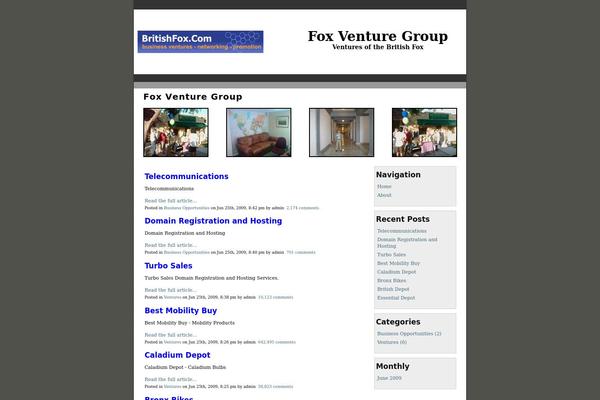 foxventuregroup.com site used Ad-flex-blog
